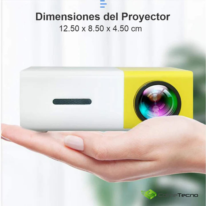 CINE EN CASA: PROYECTOR HD COMPACTO PORTÁTIL DE ALTA DEFINICIÓN